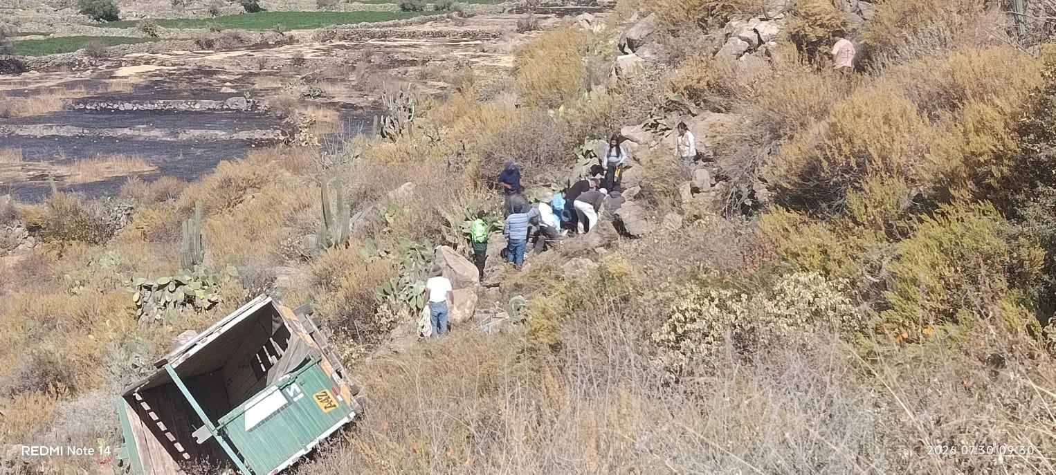 Accidente en Pampacolca deja una fallecida y tres heridos. Foto: GEC.