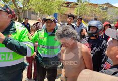 Distrito de Sapallanga toma justicia azotando a varón acusado de robo