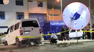 Carabayllo: atacan a balazos una miniván de transporte público y dejan dos heridos