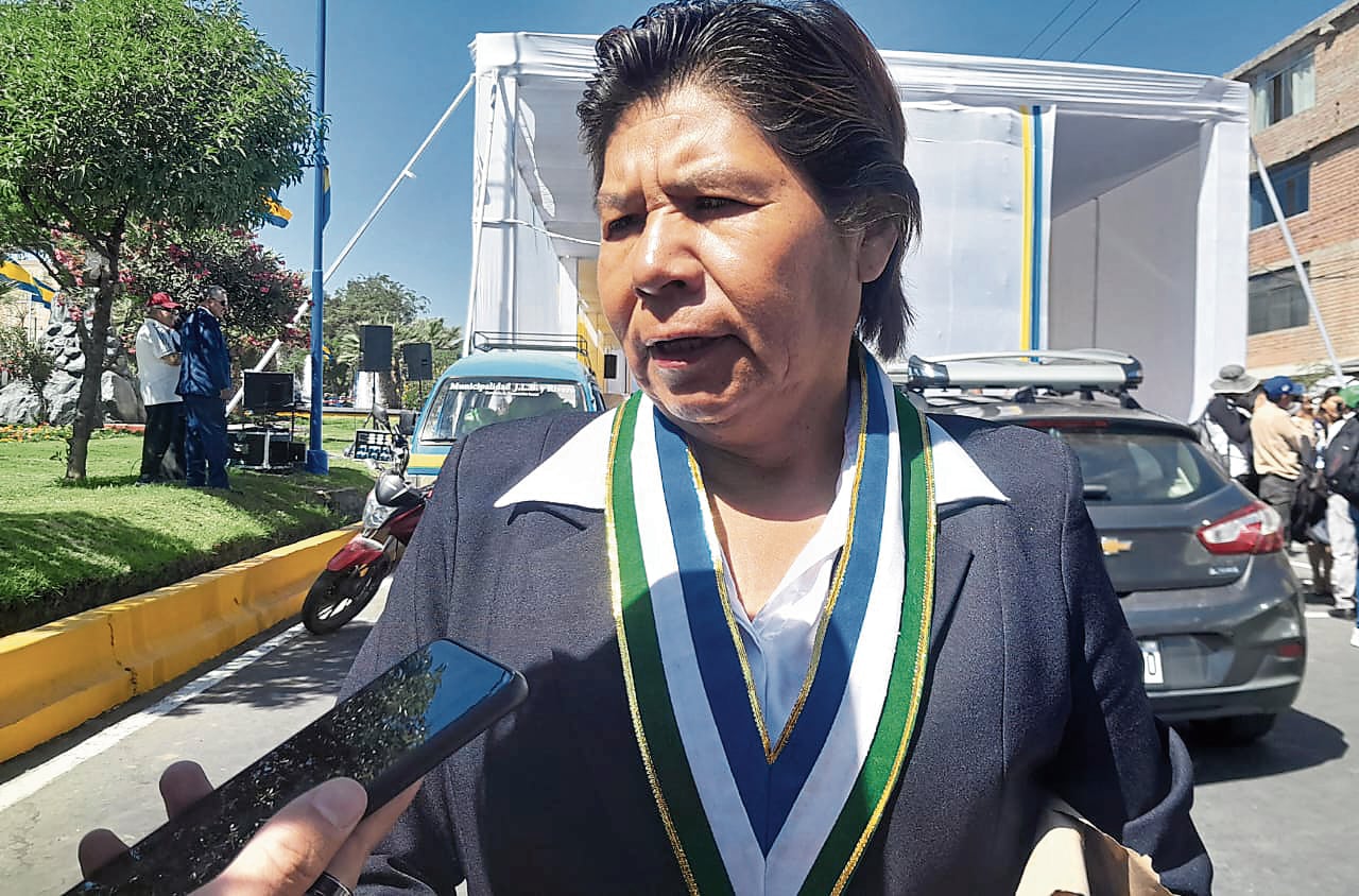 Alcaldesa de Chiguata, Gladys Ticona. Foto: GEC.