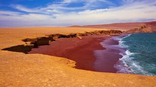 Pisco: playa Roja de la Reserva de Paracas es una de las siete maravillas naturales de Sudamérica