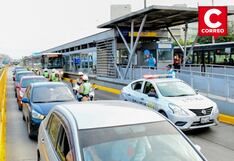 PNP y ATU sancionan a 1,724 conductores por invadir rutas del Metropolitano en Lima y Callao