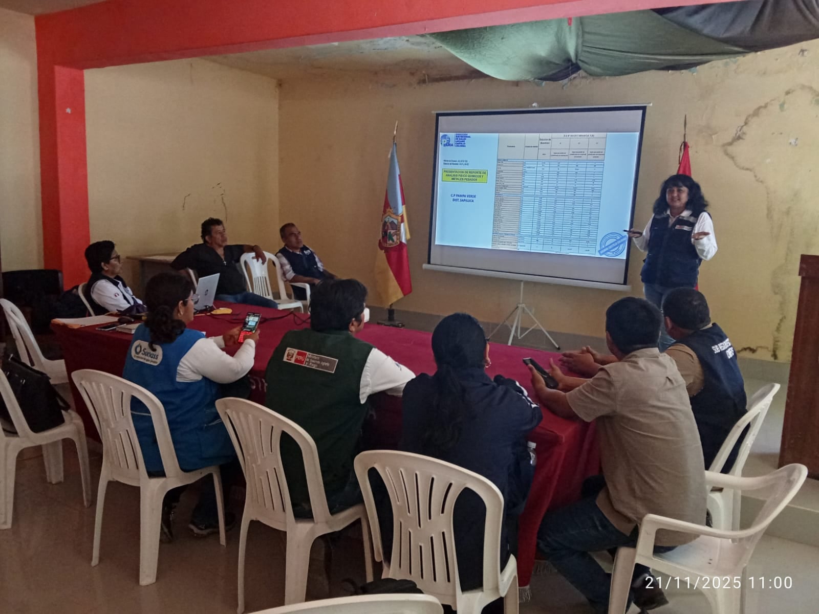 Reunión de autoridades de Las Lomas