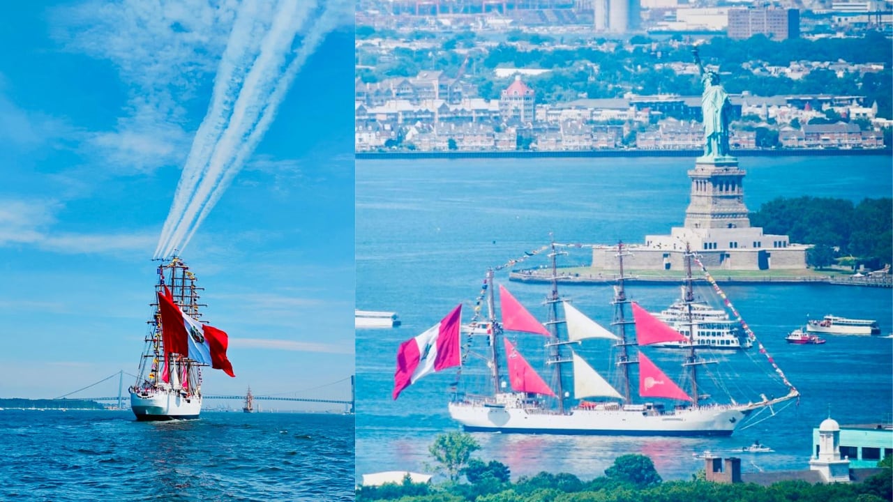 Buque escuela B.A.P. “Unión” lleva la bandera peruana al mayor encuentro náutico del SAIL 250.