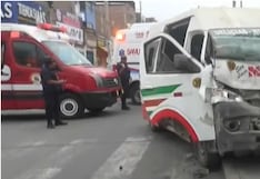 Trujillo: Choque de vehículos deja seis personas golpeadas