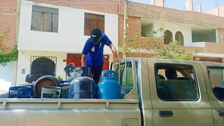 Entregan balones de gas gratis en Trujillo