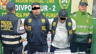 Policía desbarata redes de tráfico de drogas en Lima sur