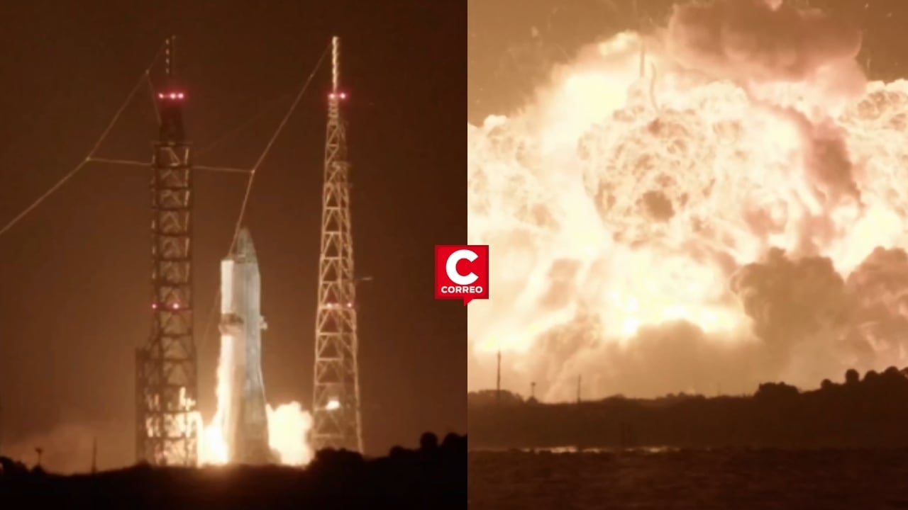 EE.UU: Megacohete New Glenn de Jeff Bezos explotó durante prueba en Florida (VIDEO). Composición: Diario Correo.