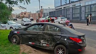 Mujer y niño resultan heridos en choque de vehículos frente a la UTP en Tacna