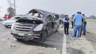 Pisco: miniván se despista y deja siete heridos por Pampas de Ocas