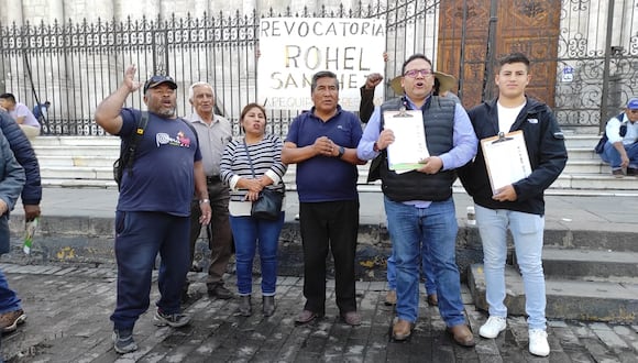 Proceso de revocatoria en contra de Rohel Sánchez en Arequipa. (Foto: GEC)