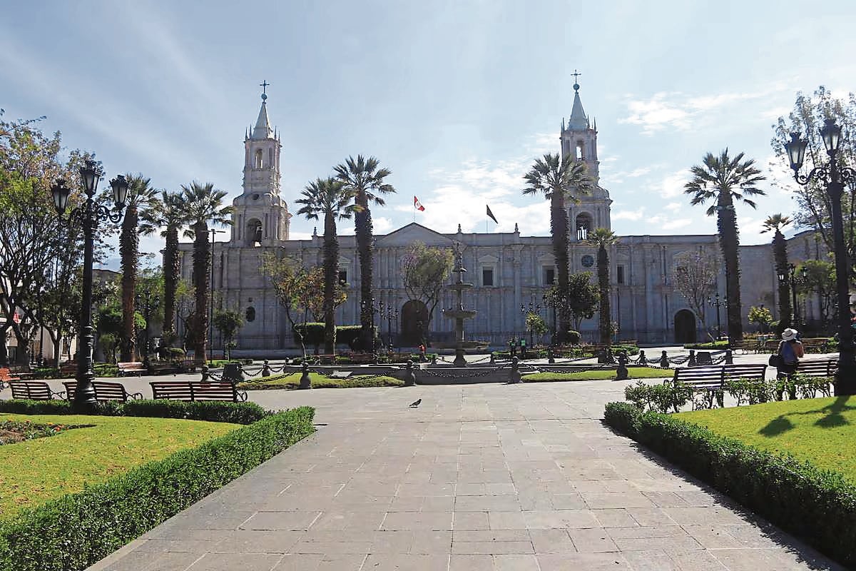 Protección del centro de la ciudad. (Foto: GEC)