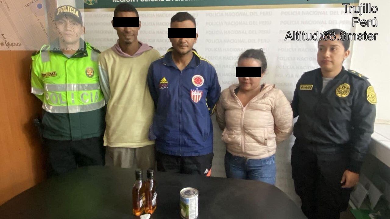 Policía detalló que ciudadanos de nacionalidad colombiana habían ingresado a una tienda de La Esperanza y amenazaron a la encargada para llevarse algunos productos.