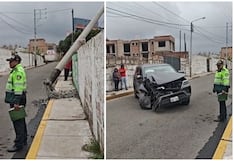 Madre e hijo se salvan de morir en Cayma, tras choque con poste