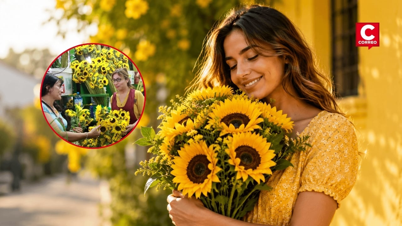 Flores amarillas: ¿por qué se regalan cada 21 de septiembre y qué significa este tradicional obsequio?. Composición: Diario Correo.