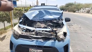 Ica: triple choque en la Panamericana Sur deja daños materiales, ante evidente mal estado de la vía