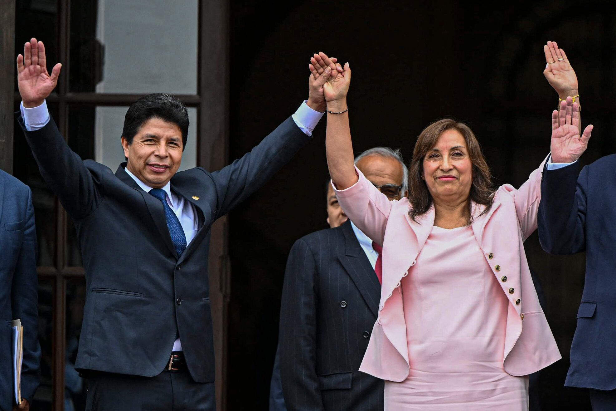 Pedro Castillo y Dina Boluarte en Palacio de Gobierno, en noviembre de 2022. (Foto: Ernesto Benavides/ AFP)