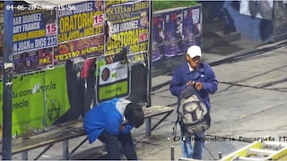 Intervienen a presunto ladrón tras robo de mochila a ciudadano en Arequipa (VIDEO)