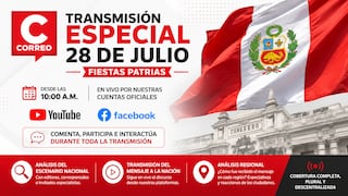 Correo realizará una transmisión especial por Fiestas Patrias con análisis regional y político
