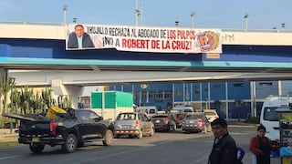 Trujillo: Aparecen banderolas contra Robert De La Cruz en los bypass de los óvalos Grau y Mansiche