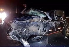 Ica: camioneta choca contra tráiler y queda destrozada en la carretera Panamericana Sur