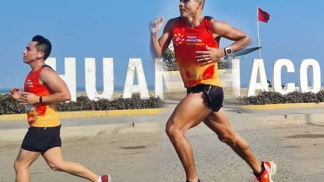 Fondista piurano Ademir Sosa gana la media maratón en la ciudad de Huanchaco