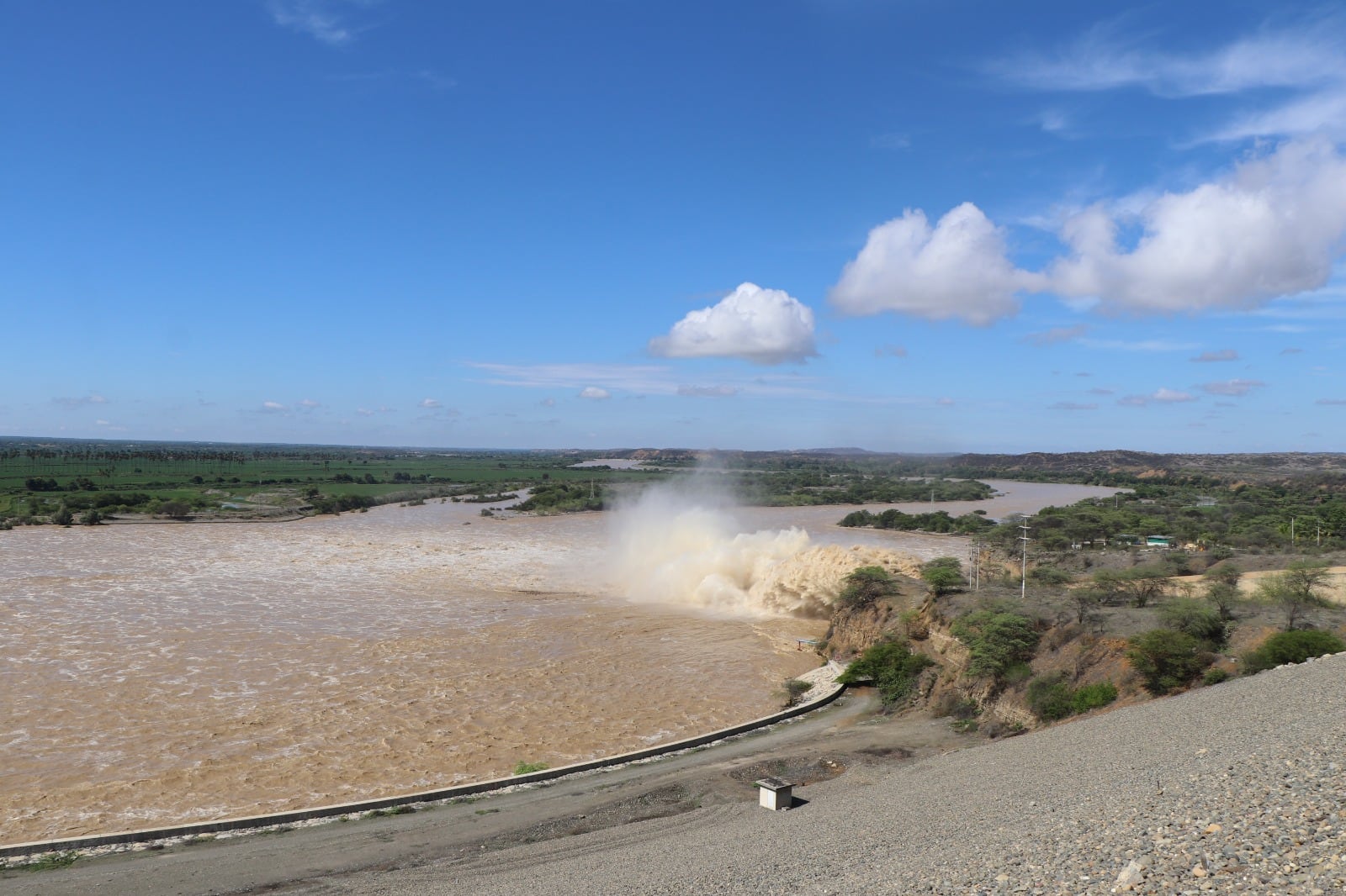 Garantiza manejo seguro del reservorio Poechos ante incremento del caudal del río Chira