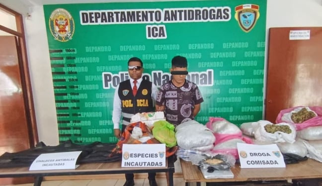 Ica: caen “Los hierberos de Orongo” y decomisan más de 20 kilos de droga