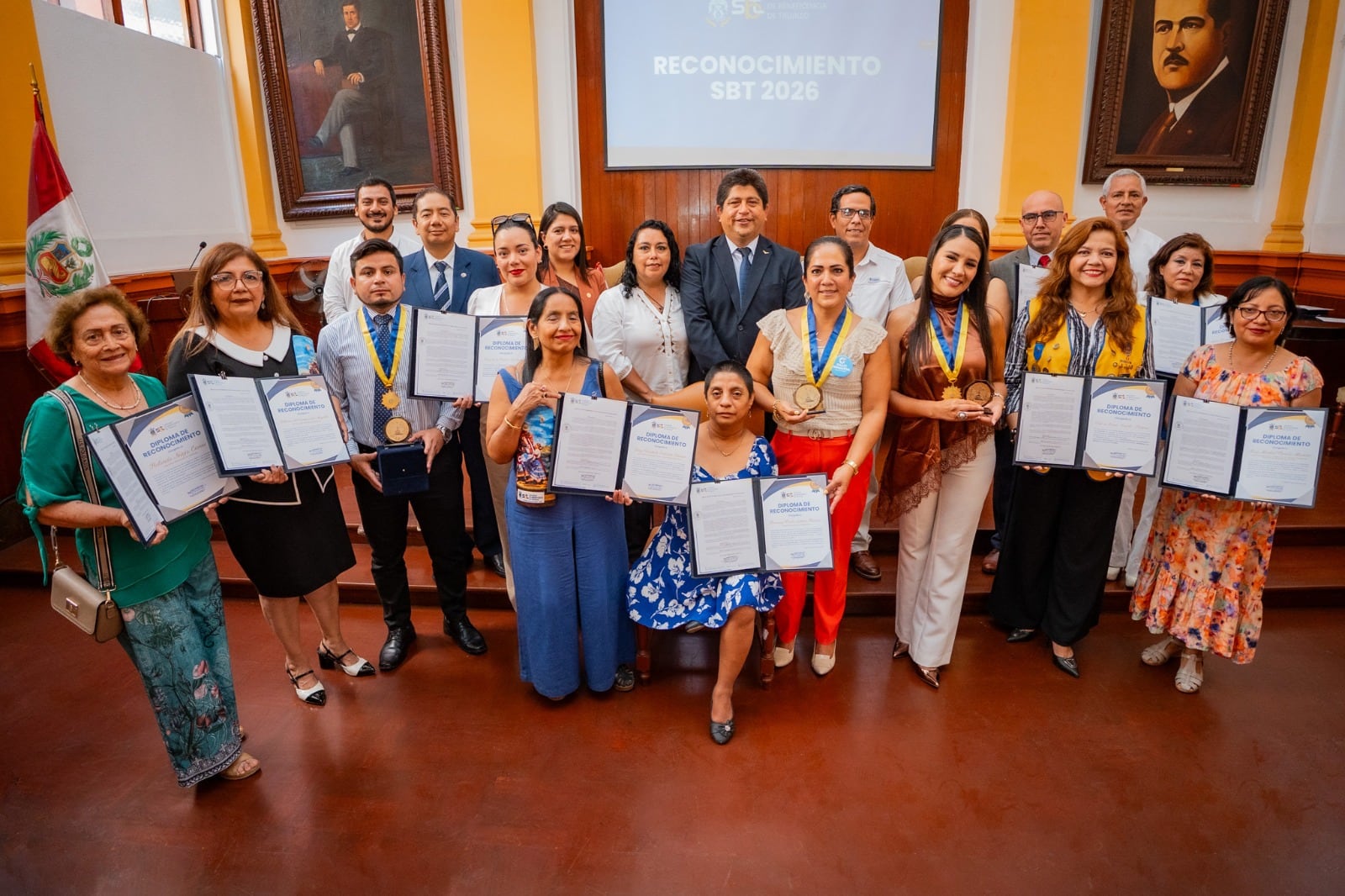 Reconocimiento de la Sociedad de Beneficencia de Trujillo.
