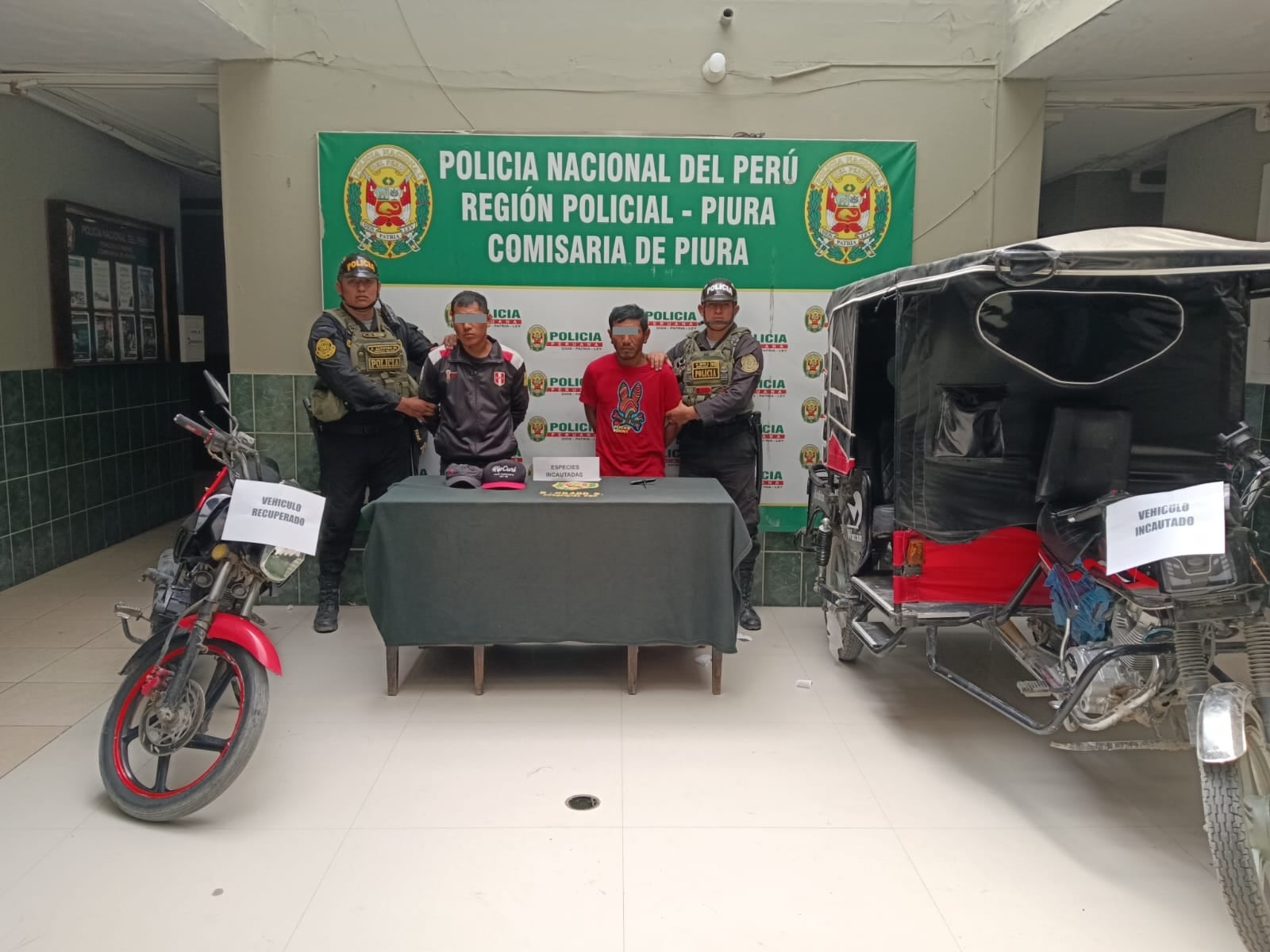 Capturan a presuntos integrantes de banda delincuencial en Piura