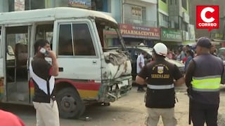 Villa María del Triunfo: Cúster sufre desperfecto y provoca choque múltiple