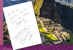 Alejandro Sanz y Stephanie Cayo asombrados y agradecidos con Machu Picchu
