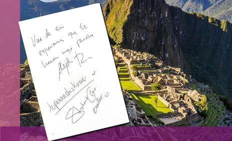 Alejandro Sanz y Stephanie Cayo asombrados y agradecidos con Machu Picchu