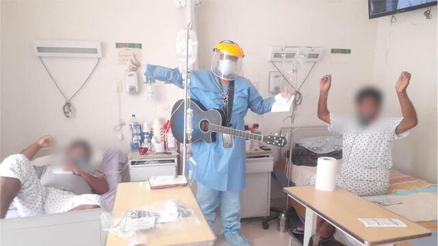 Pacientes con COVID-19 en Ica reciben terapia con música en vivo