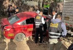 Tras no poder robar en una vivienda delincuentes se dan a la fuga abandonando taxi