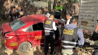 Junín: Sospechosos abandonan taxi y escapan a pie tras presunto intento de robo en Sapallanga