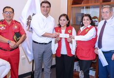 Municipalidad de Trujillo entrega subvención a Bomberos por 40 mil soles