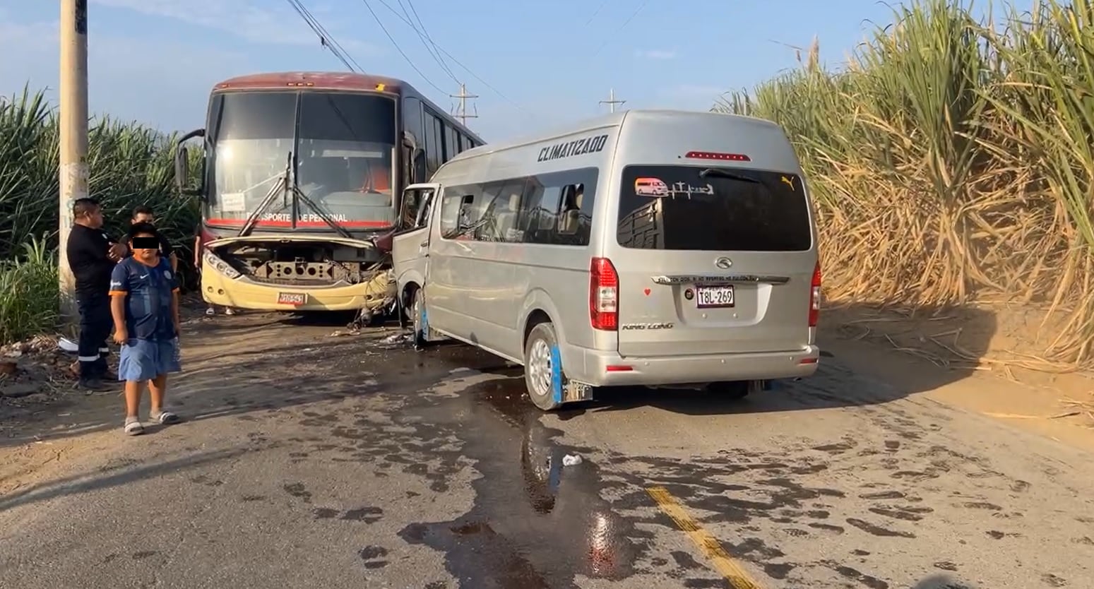 Accidente de tránsito ocurrió en la carretera de Puente Virú a Huancaquito Alto.