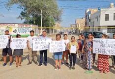 Lambayeque: Vecinos protestan contra Janet Cubas y Jorge Pérez por obras inconclusas