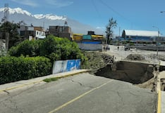 Colapsa puente Casimiro Cuadros en Cayma y viviendas presentan rajaduras (VIDEO)