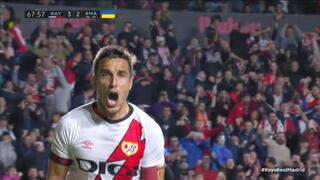 Lamento en Real Madrid: gol de Óscar Trejo para el 3-2 de Rayo Vallecano (VIDEO)