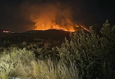 Arequipa: Incendio forestal en Yura lleva más de 24 horas activo
