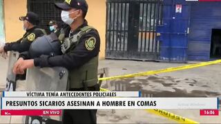 Sicarios persiguen y matan a hombre con antecedentes policiales en Comas