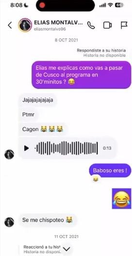Chats entre Mario Irivarren y Elías Montalvo