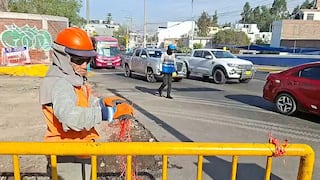 Congestión vehicular por cierre de la calle Peral en el Cercado de Arequipa