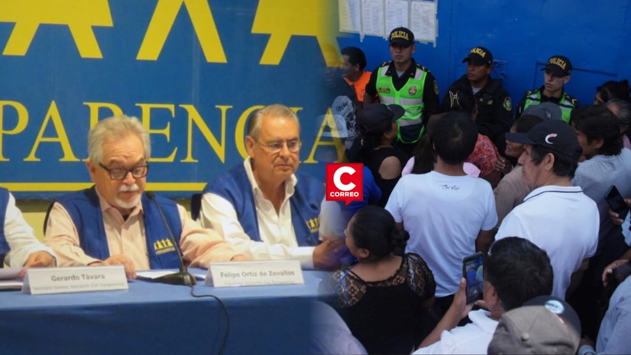 Transparencia descarta fraude electoral y reporta fallas logísticas en elecciones. Composición: Diario Correo.