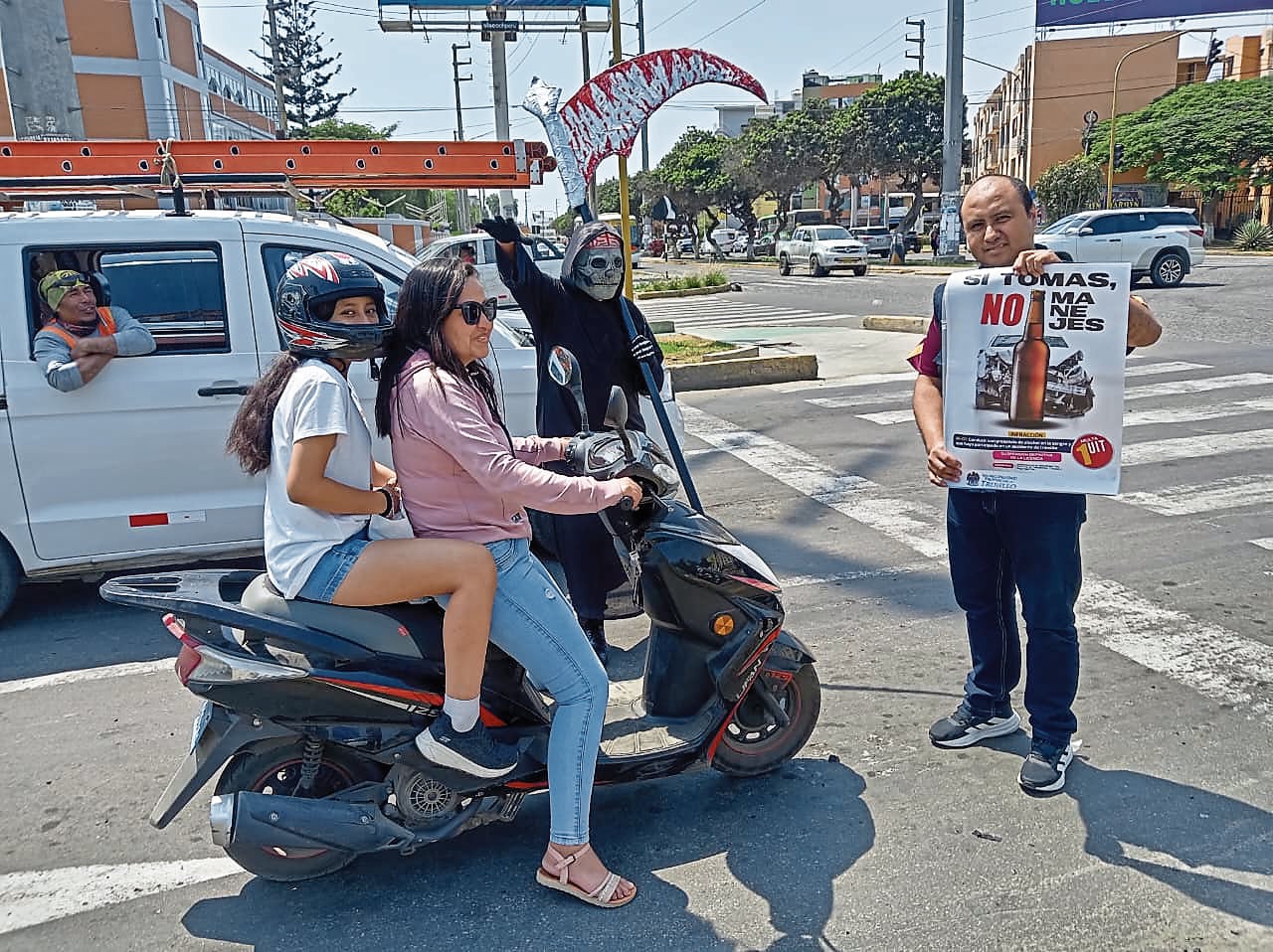 Campaña de sensibilización se realiza en puntos estratégicos de la ciudad.