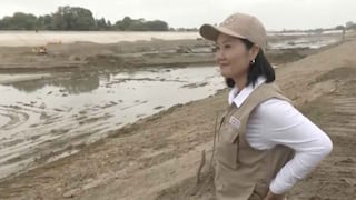 Keiko Fujimori supervisa obras para reducir riesgos por El Niño en Piura y La Libertad
