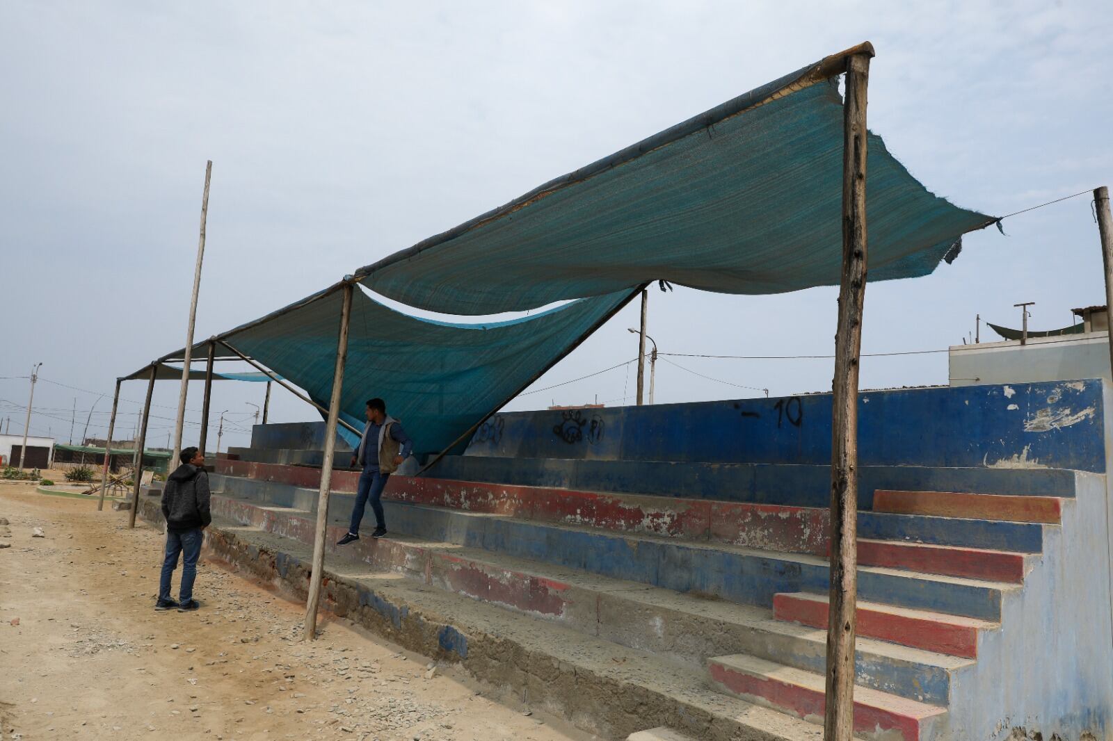 Actuales autoridades realizaron una inspección y señalan que las obras hechas allí fueran de pésima calidad.