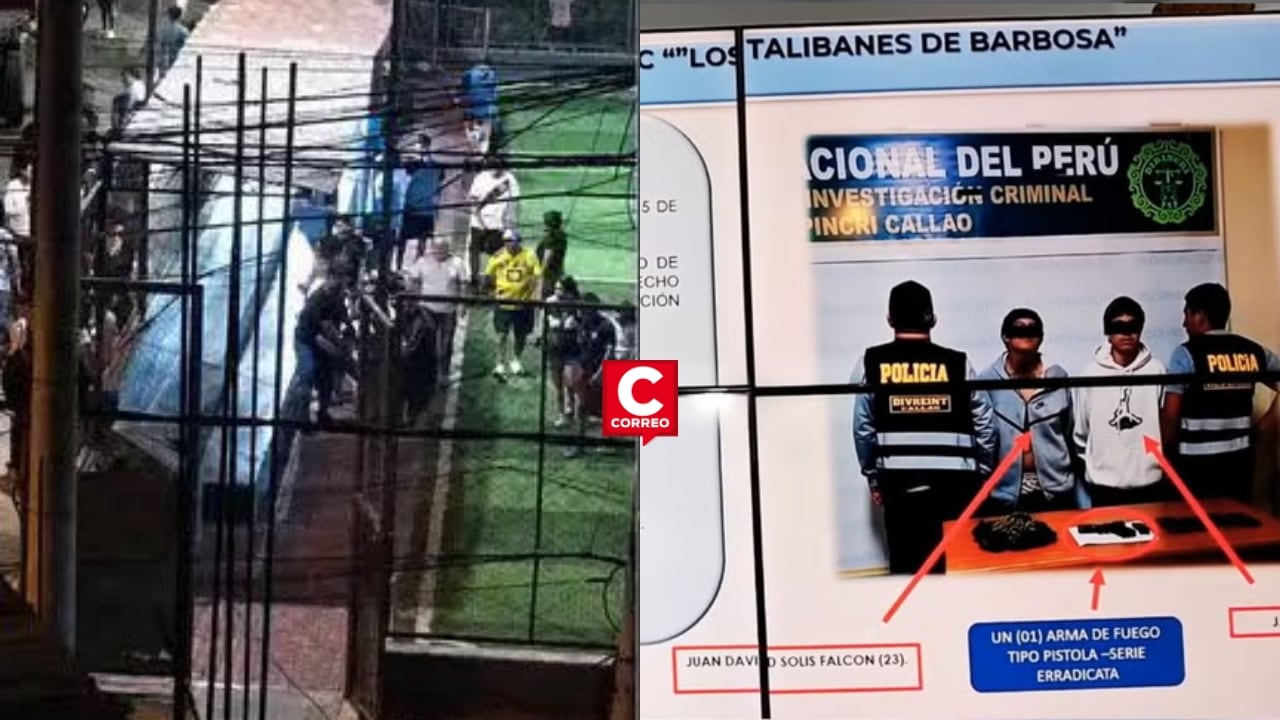 Callao: capturan a dos presuntos implicados en ataque a balazos contra entrenador de fútbol. Composición: Diario Correo.